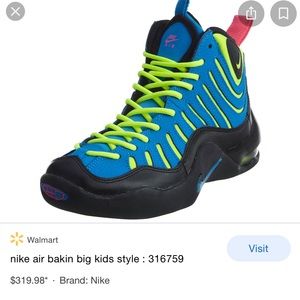 Nike Air Bakin GS ”Photo Blue” photo blue/black-hyper pink-volt 316759 401 4Y US